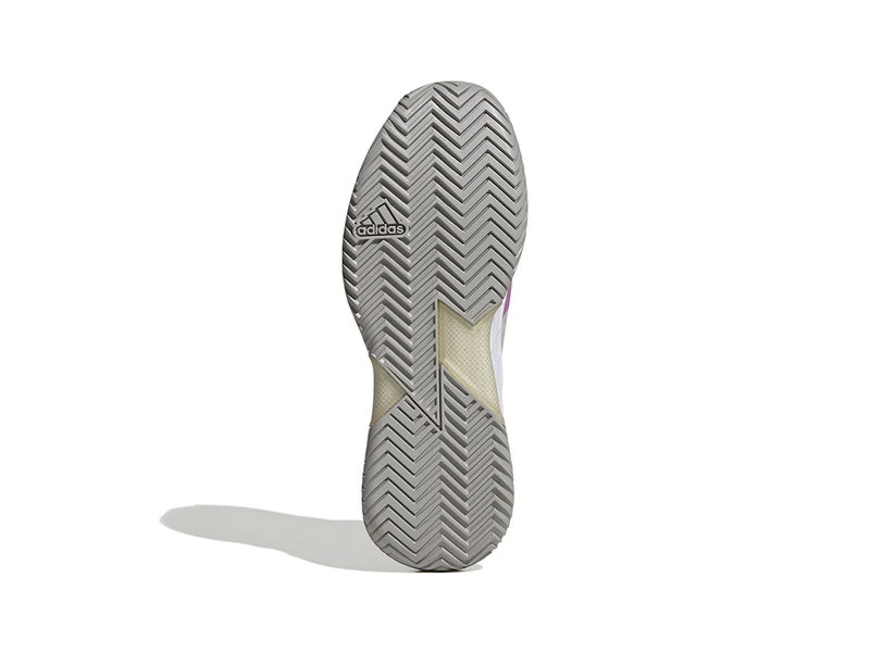 Adidas Adizero Ubersonic 4 White/Purple/Orange Women's Shoe - Image 2