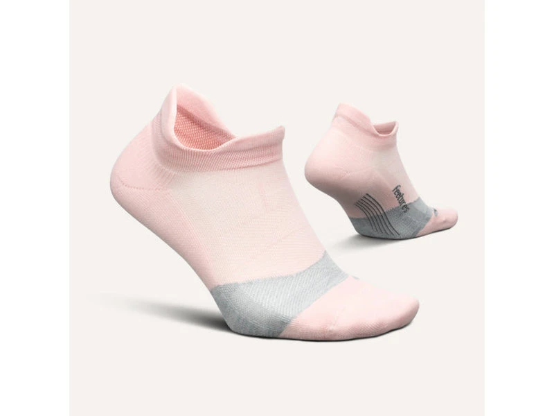 Feetures Elite Light Cushion No Show Tab Socks Propulsion Pink M - Image 2