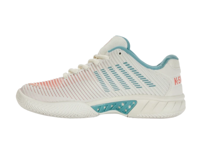 K-Swiss Hypercourt Express 2 Blanc/Blue/Desert Flower Women's Shoe