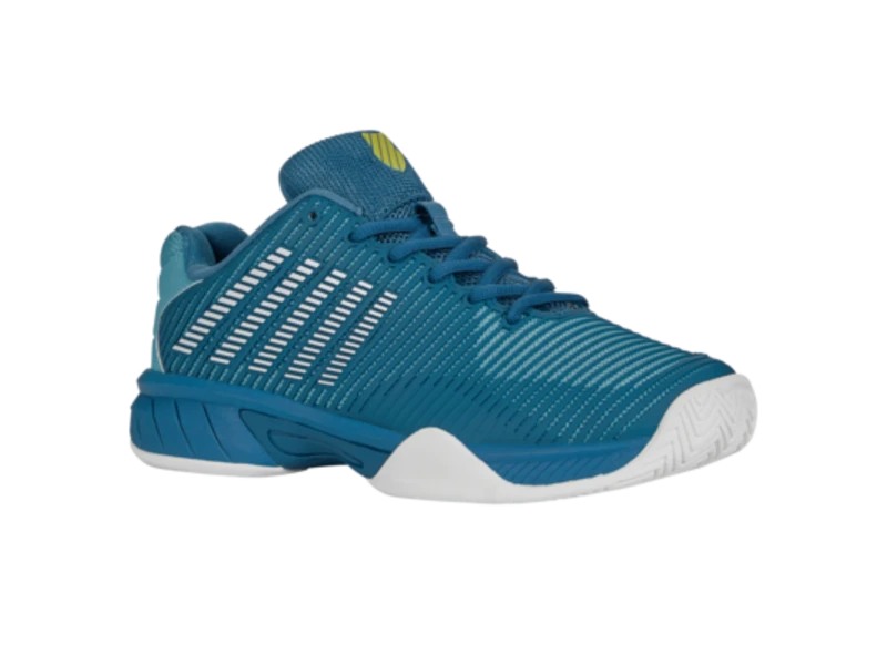 K-Swiss Hypercourt Express 2 Blue/Yellow Junior Shoe - Image 2
