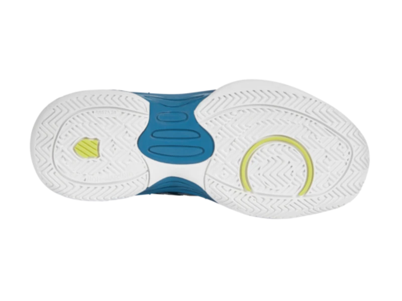 K-Swiss Hypercourt Express 2 Blue/Yellow Junior Shoe - Image 6