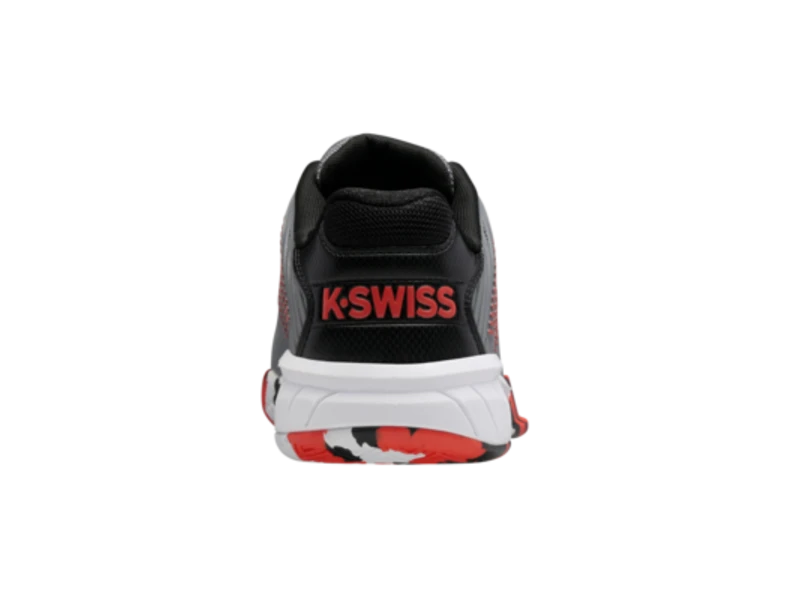 K-Swiss Hypercourt Express 2 Grey/White/Orange Junior Shoe - Image 4