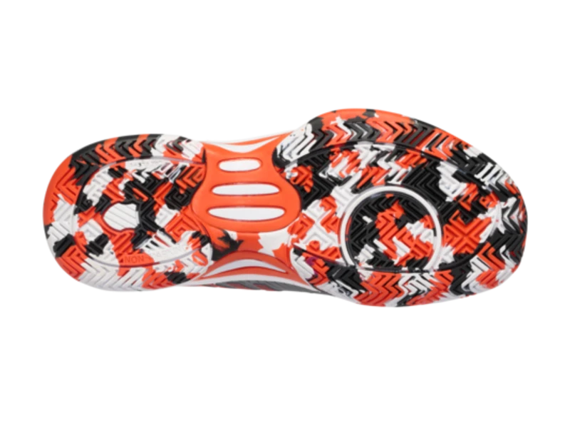 K-Swiss Hypercourt Express 2 Grey/White/Orange Junior Shoe - Image 6