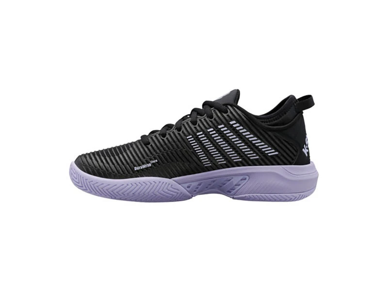 K-Swiss Hypercourt Supreme Black/Purple Women's Shoes - Image 2