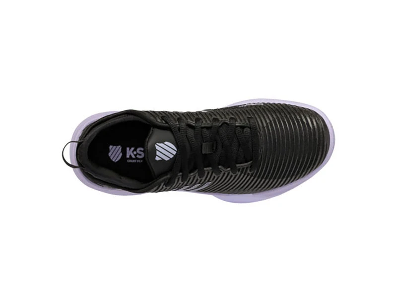 K-Swiss Hypercourt Supreme Black/Purple Women's Shoes - Image 3