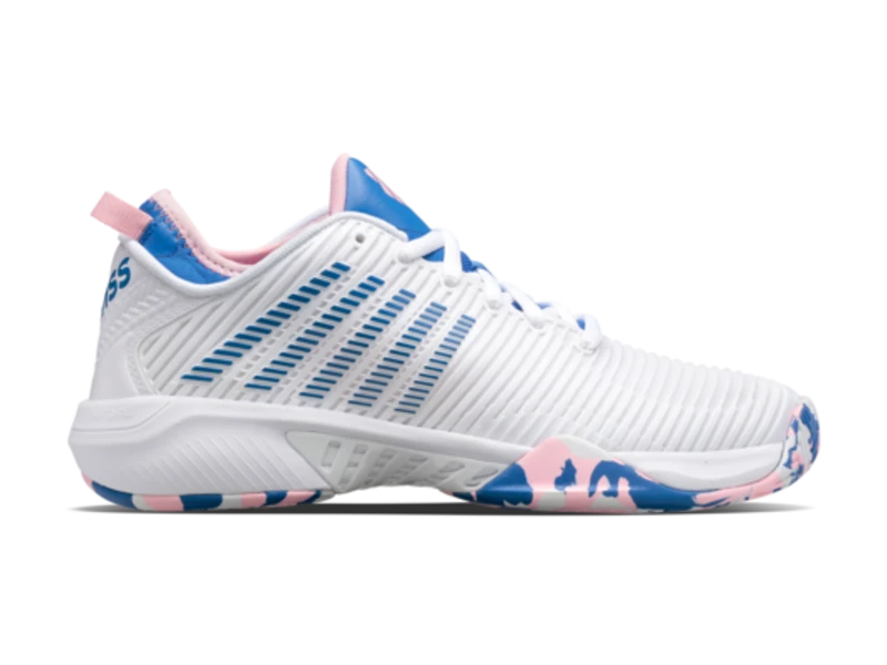 K-Swiss Hypercourt Supreme White/Blue/Pink Women's Shoes - Image 2