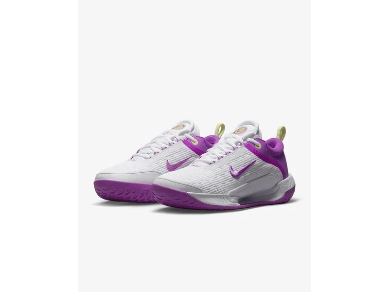 Nike Zoom Court NXT Women's Shoe- White/Fuchsia - Image 5