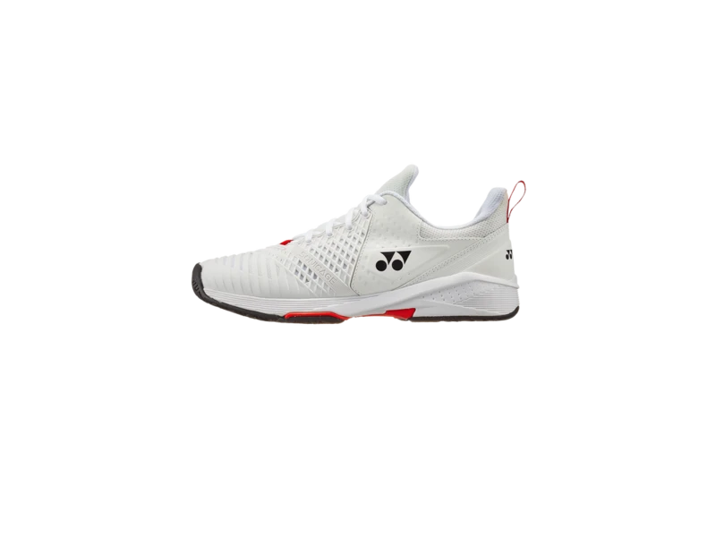 Yonex Sonicage 3 Men's Shoe- White/Red - Image 2