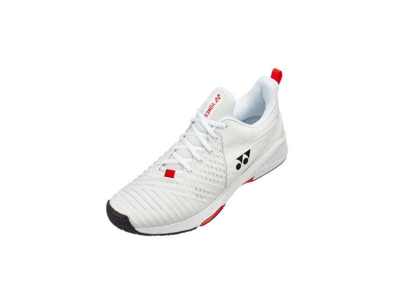 Yonex Sonicage 3 Men's Shoe- White/Red - Image 3